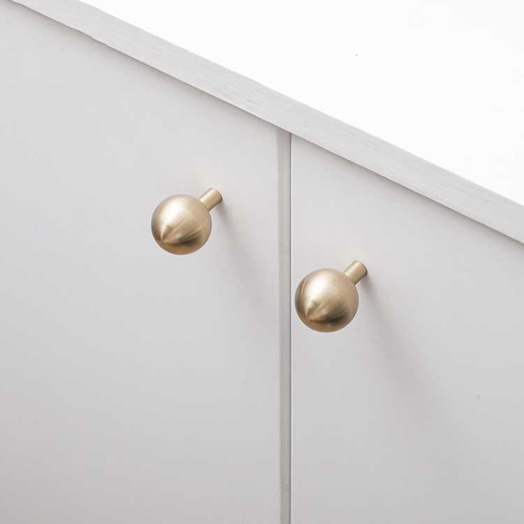 Polished Brass Solid Ball Knob