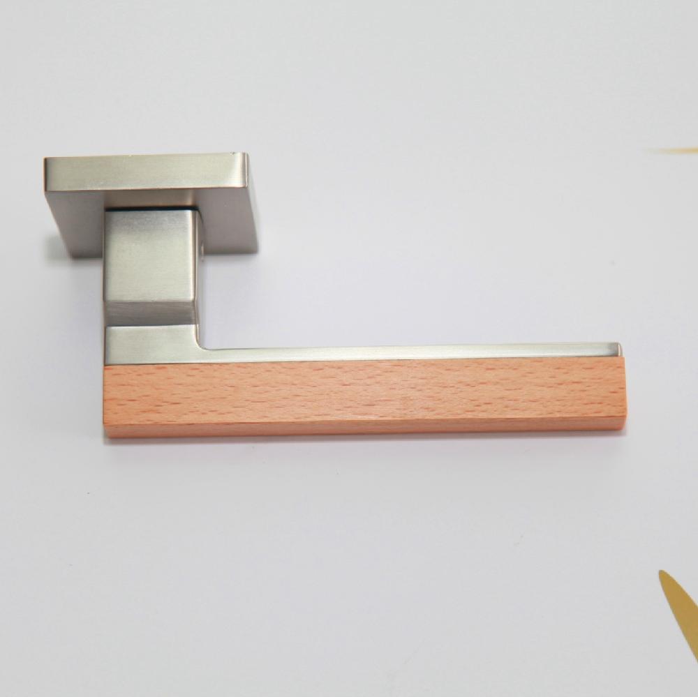 Lever Handle with Solid wood