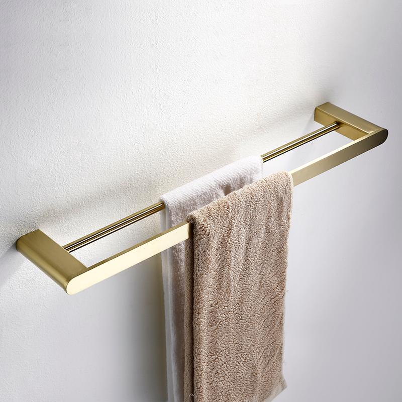 Top selling Satin brass towel rack