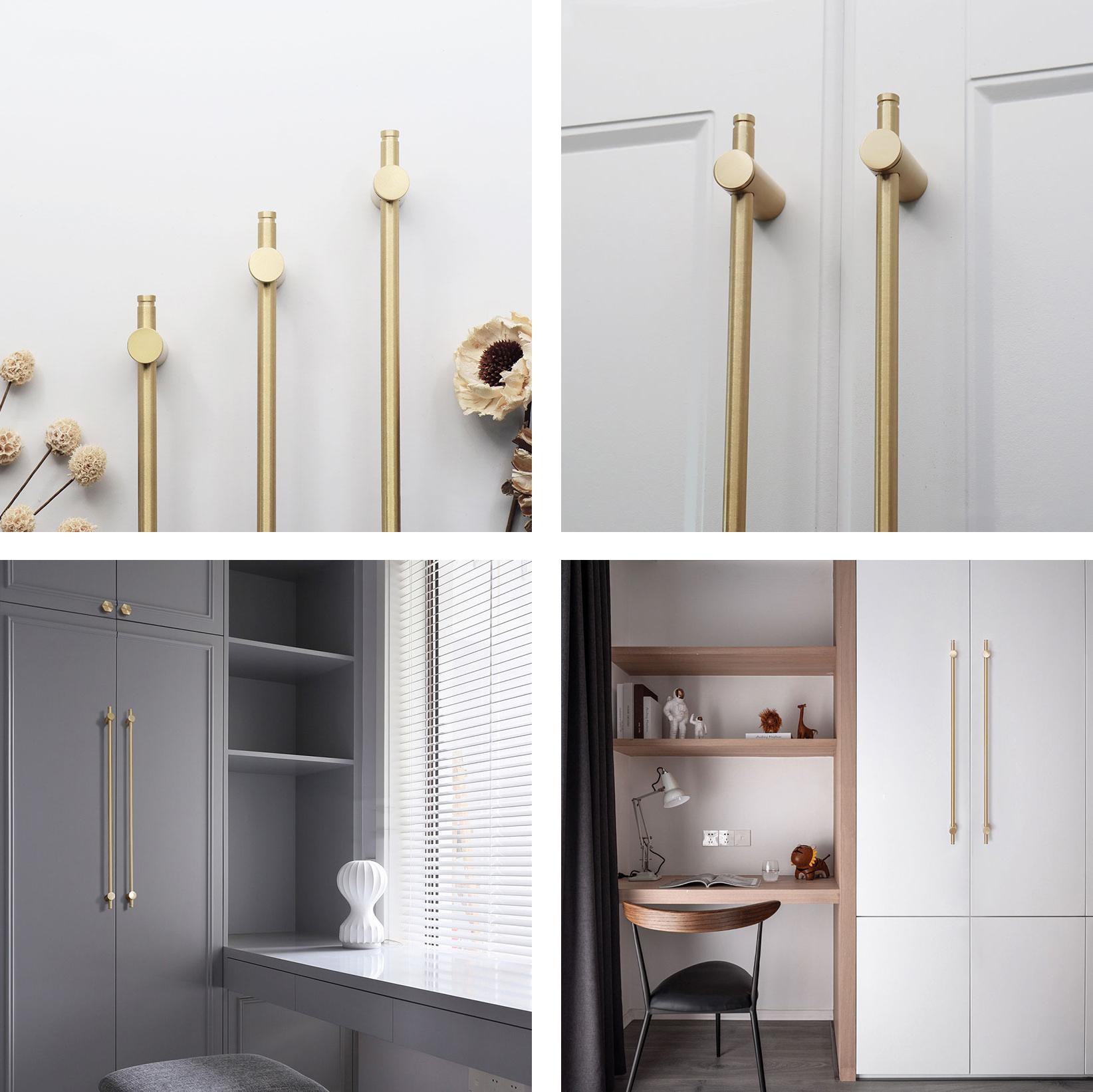 Maxery Hardware Unique Solid Brass Cabinet Handles For Kitchen